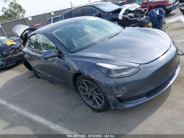 38777255 :رقم المزاد ، 5YJ3E1EA2NF339552 vin ، 2022 Tesla Model 3 Rear-wheel Drive مزاد بيع