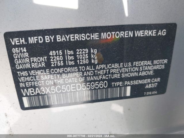 WBA3X5C50ED559560 BMW 328i Gran Turismo Xdrive