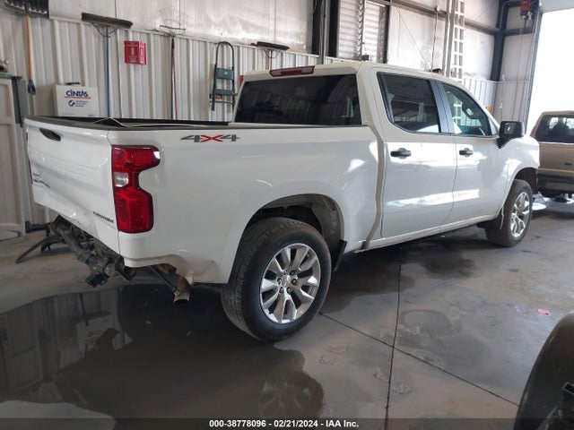 2022 CHEVROLET SILVERADO 1500 4WD SHORT BED CUSTOM VIN: 1GCPDBEK6NZ596887