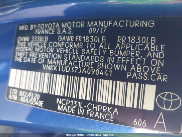 Toyota Yaris Se 2018 VNKKTUD37JA090441 Image 9