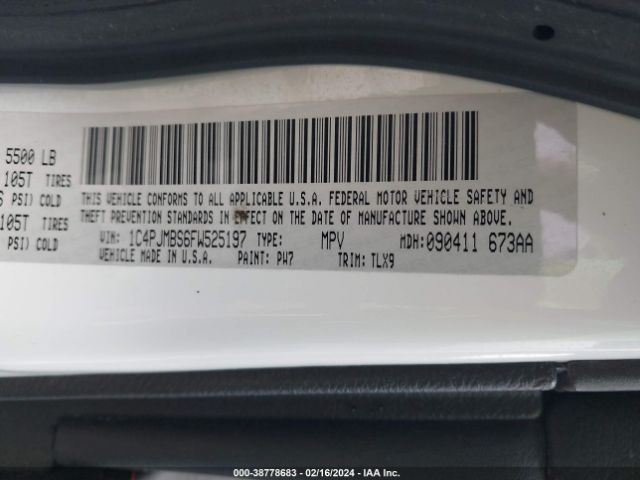 1C4PJMBS6FW525197 Jeep Cherokee Trailhawk