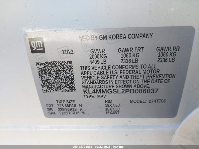 Buick Encore Gx Essence Awd 2023 KL4MMGSL2PB086037 Image 9