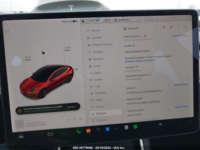 5YJ3E1EA7LF736767 Tesla Model 3 Standard Range Plus Rear-wheel Drive/standard Range Rear-wheel Drive