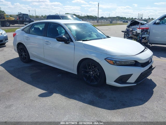2022 HONDA CIVIC SPORT VIN: 2HGFE2F58NH596926