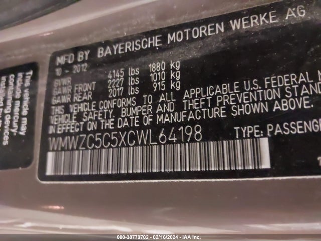 2012 MINI COOPER S COUNTRYMAN WMWZC5C5XCWL64198 Photo 8