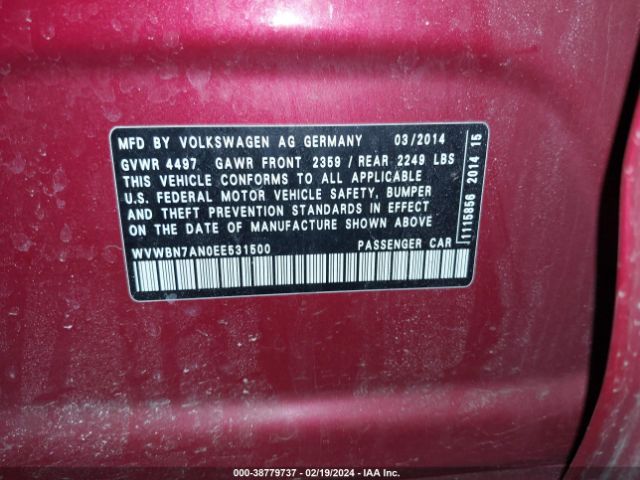 WVWBN7AN0EE531500 Volkswagen Cc 2.0t Sport