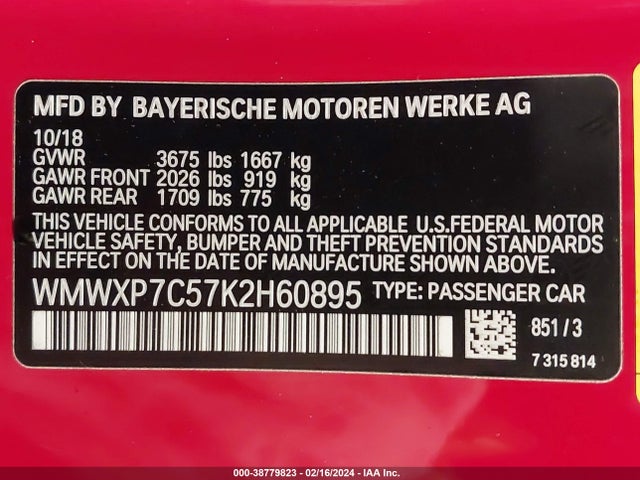 2019 MINI HARDTOP WMWXP7C57K2H60895 Photo 8