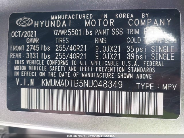 Genesis Gv70 2.5t Awd 2022 KMUMADTB5NU048349 Image 9
