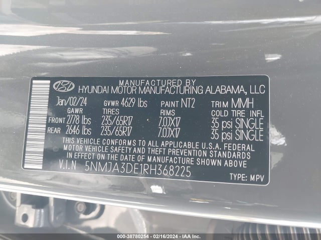 Hyundai TUCSON SE 2024 5NMJA3DE1RH368225 Image 9