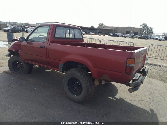1992 TOYOTA PICKUP 1/2 TON SHT WHEELBASE DLX VIN: JT4RN01P5N0033846