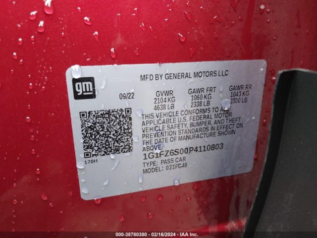 2023 CHEVROLET BOLT EUV 1G1FZ6S00P4110803 Photo 8