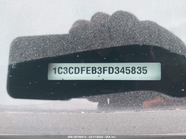 1C3CDFEB3FD345835 Dodge DART GT