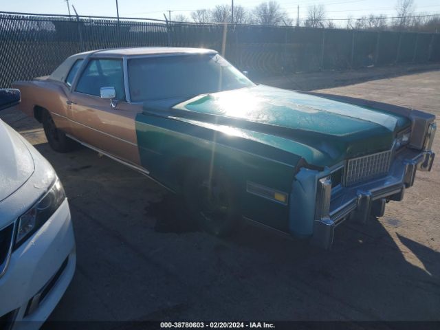 1975 CADI ELDORADO HARDTOP 6L47S5Q407538    