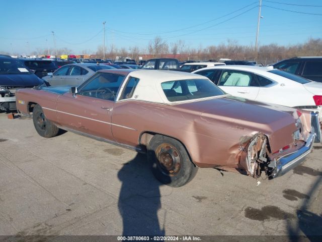 1975 CADI ELDORADO HARDTOP 6L47S5Q407538     Photo 2
