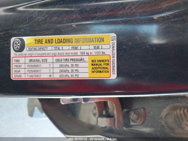 Chevrolet EQUINOX LT 2016 2GNALCEK1G6265624 Image 9