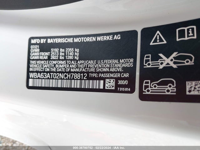 BMW M440i Xdrive 2022 WBA63AT02NCH78812 Image 9