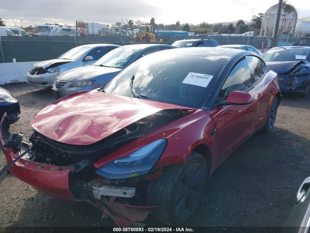 Tesla Model 3 Long Range Dual Motor All-wheel Drive 2022 5YJ3E1EB0NF337467 Image 2