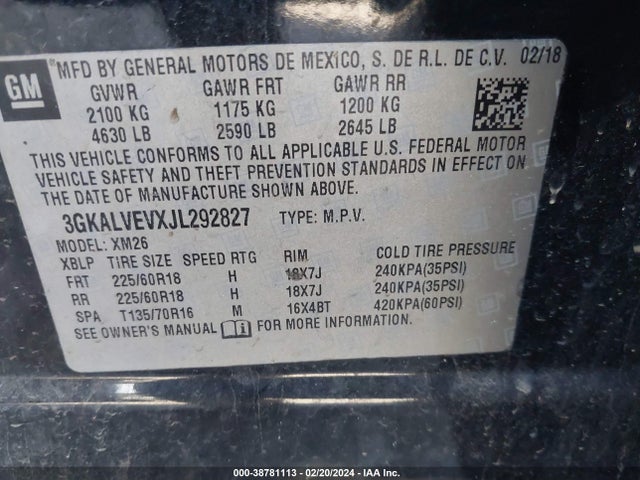GMC Terrain Slt 2018 3GKALVEVXJL292827 Image 9