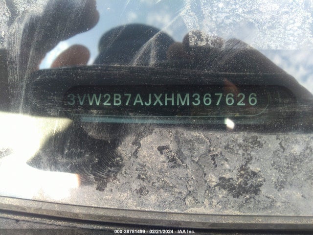 3VW2B7AJXHM367626 Volkswagen Jetta 1.4t S