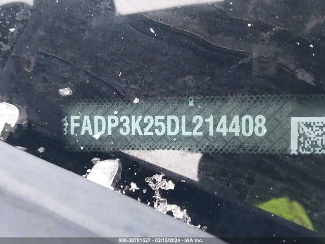 2013 FORD FOCUS SE VIN: 1FADP3K25DL214408