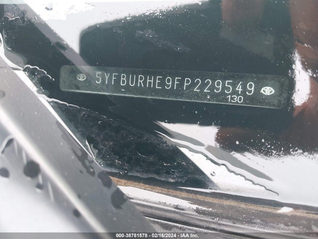 Toyota COROLLA L 2015 5YFBURHE9FP229549 Image 9