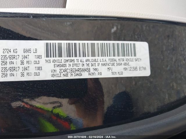 2C4RC1BG3HR500458 Chrysler Pacifica Touring-l