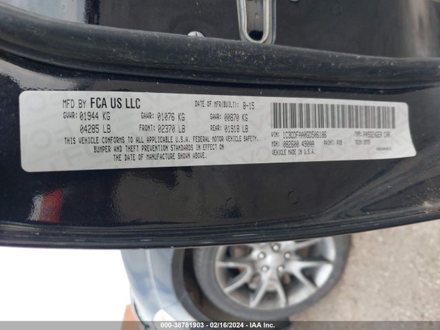 Dodge DART SE 2016 1C3CDFAA0GD506186 Image 9