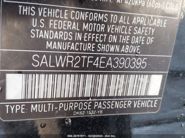 SALWR2TF4EA390395 Land Rover Range Rover Sport 5.0l V8 Supercharged