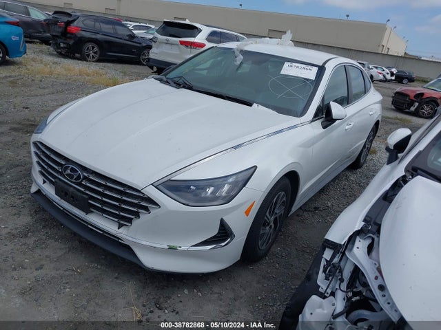 Hyundai Sonata Blue 2021 KMHL24JJ3MA029512 Image 2