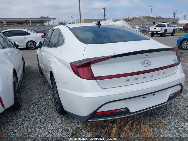 Hyundai Sonata Blue 2021 KMHL24JJ3MA029512 Image 3