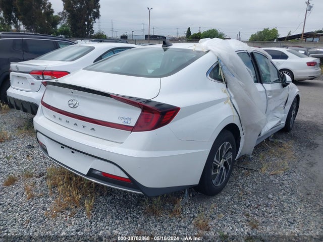 Hyundai Sonata Blue 2021 KMHL24JJ3MA029512 Image 4