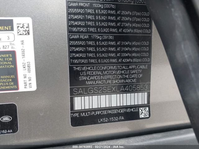 SALGS2SEXLA405853 Land Rover Range Rover P525 Hse