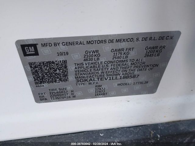 2020 GMC TERRAIN 3GKALTEV1LL188587 Photo 8