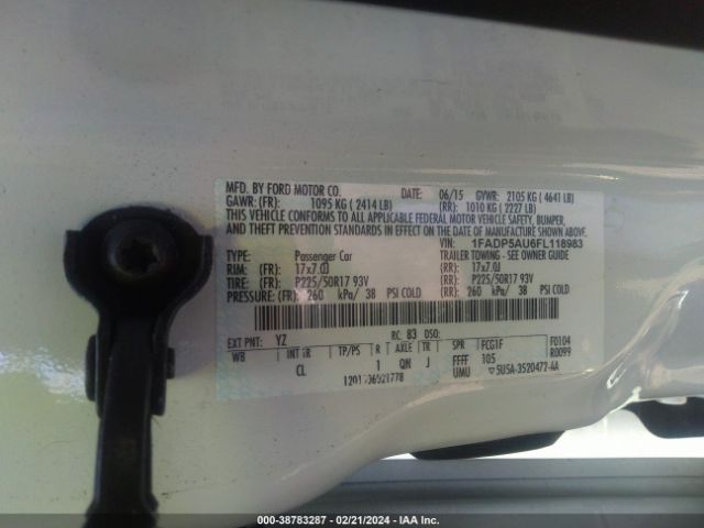 1FADP5AU6FL118983 Ford C-max Hybrid Se