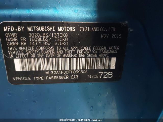 ML32A4HJ0FH059606 Mitsubishi Mirage Rf