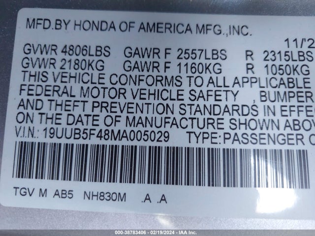 Acura Tlx Technology Package 2021 19UUB5F48MA005029 Image 9