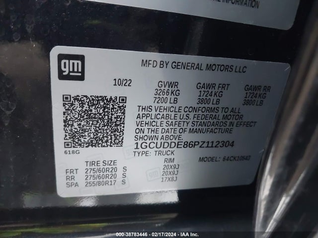 Chevrolet Silverado 1500 2023 1GCUDDE86PZ112304 Image 9