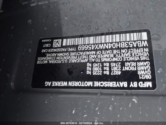 WBA53BH04NWX45669 BMW 530 I