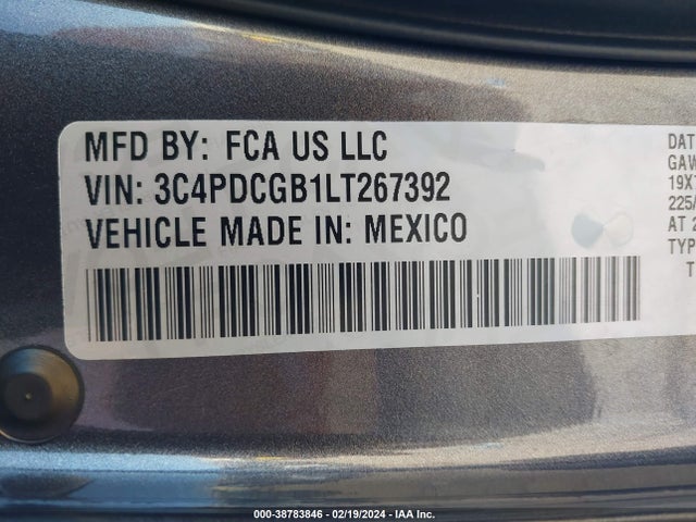 Dodge Journey Crossroad 2020 3C4PDCGB1LT267392 Image 9