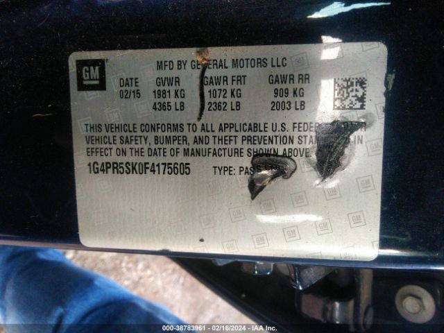 1G4PR5SK0F4175605 Buick Verano Convenience Group