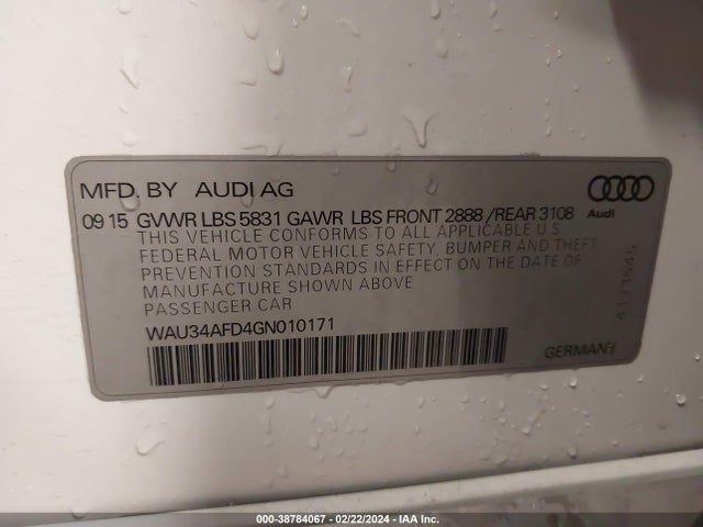 WAU34AFD4GN010171 Audi A8 L 3.0t