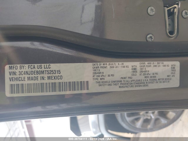 Jeep Compass 80th Anniversary 4x4 2021 3C4NJDEB0MT525315 Image 9