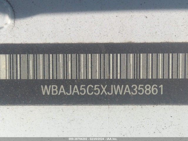 BMW 530I 2018 WBAJA5C5XJWA35861 Image 9