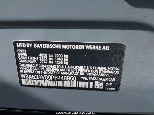 WBA63AV09PFP48850 BMW 4 Series 430i