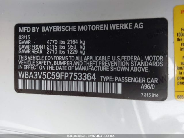 WBA3V5C59FP753364 BMW 428i