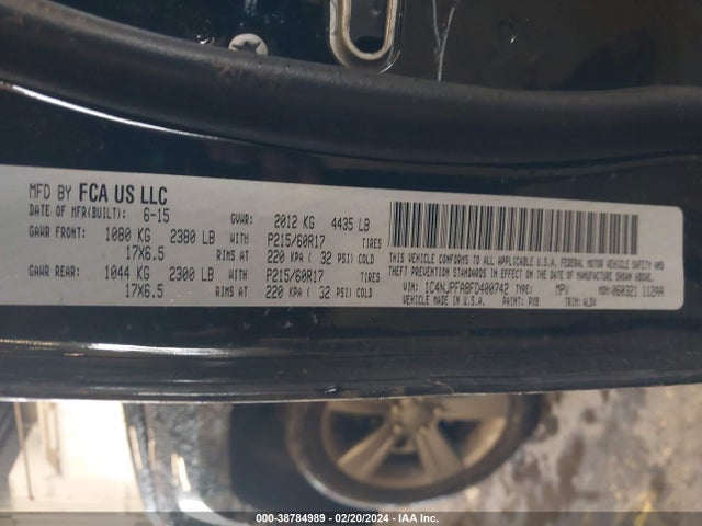 1C4NJPFA8FD400742 Jeep Patriot High Altitude Edition
