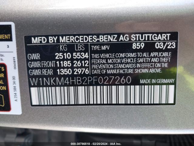 W1NKM4HB2PF027260 Mercedes-Benz Glc 300 4matic Suv