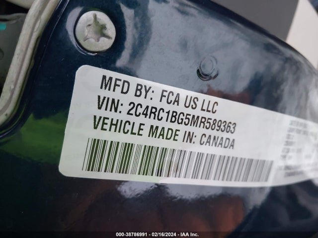 2C4RC1BG5MR589363 Chrysler Pacifica Touring L