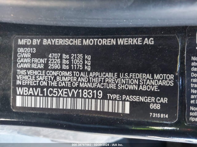 BMW X1 Xdrive28i 2014 WBAVL1C5XEVY18319 Image 9