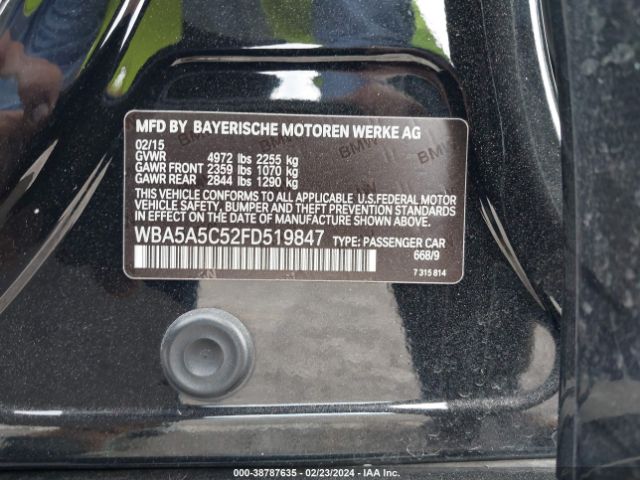 WBA5A5C52FD519847 BMW 528I